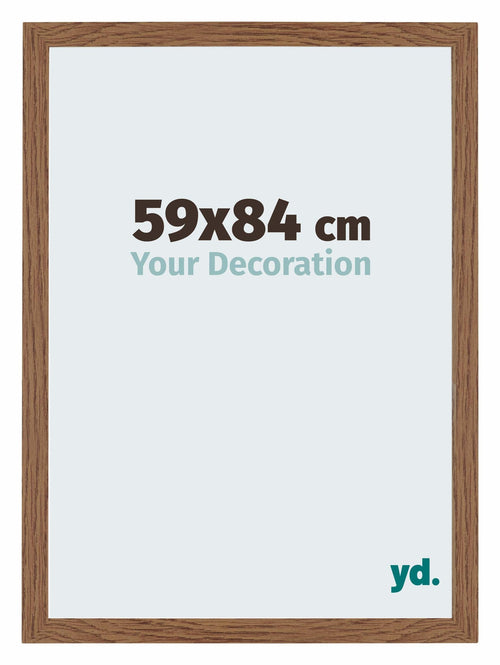 Mura MDF Cadre Photo 59x84cm Chene Rustique De Face Mesure | Yourdecoration.fr