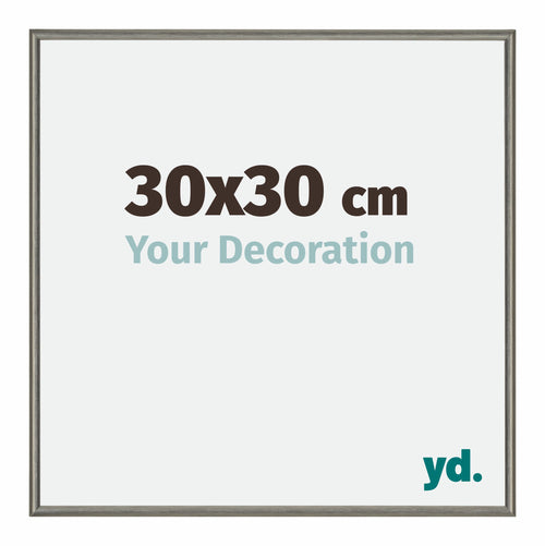 New York Aluminium Cadre Photo 30x30cm Structure Mercury De Face Mesure | Yourdecoration.fr