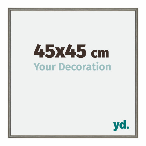 New York Aluminium Cadre Photo 45x45cm Structure Mercury De Face Mesure | Yourdecoration.fr