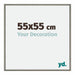 New York Aluminium Cadre Photo 55x55cm Structure Mercury De Face Mesure | Yourdecoration.fr