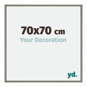 New York Aluminium Cadre Photo 70x70cm Structure Mercury De Face Mesure | Yourdecoration.fr