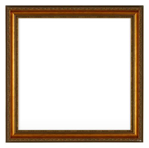 Oxford Bois Cadre Photo 25x25cm Or Antique De Face | Yourdecoration.fr