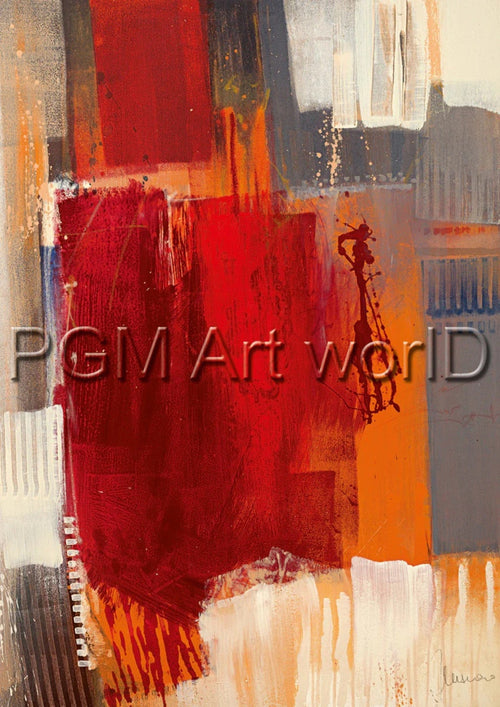 PGM FCU 701M Francesco Cusumano Astratto colorato I Affiche Art 21x30cm | Yourdecoration.fr