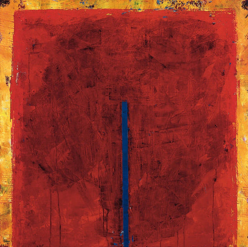 PGM RAB 17 Ralf Bohnenkamp Contrasting Red Affiche Art 98x98cm | Yourdecoration.fr