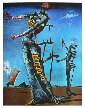 PGM SD 878 Salvador Dali La girafe en feu Affiche Art 60x80cm | Yourdecoration.fr