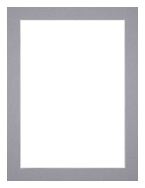 Passe Partout 18x24cm Carton Gris Bord 3cm Droit De Face | Yourdecoration.fr