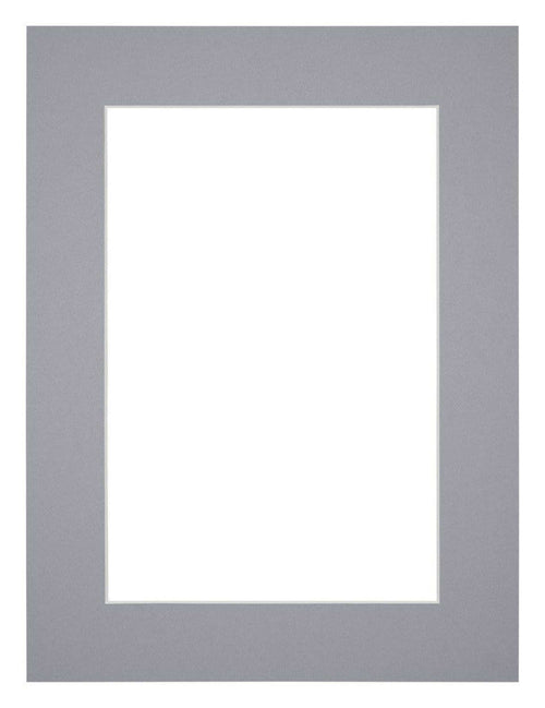 Passe Partout 18x24cm Carton Gris Bord 5cm Droit De Face | Yourdecoration.fr