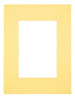 Passe Partout 18x24cm Carton Jaune Bord Droit De Face | Yourdecoration.fr