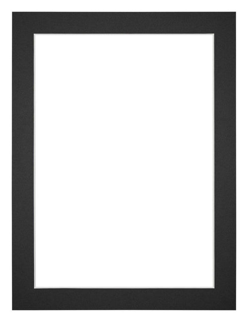 Passe Partout 18x24cm Carton Noir Bord 3cm Droit De Face | Yourdecoration.fr