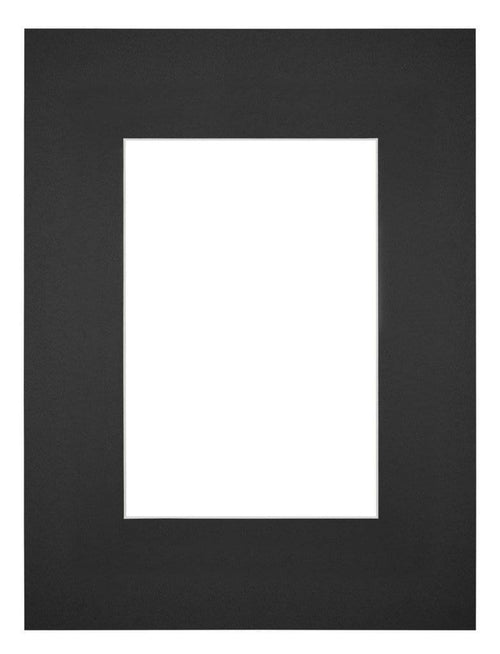 Passe Partout 18x24cm Carton Noir Bord Droit De Face | Yourdecoration.fr