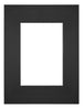 Passe Partout 18x24cm Carton Noir Bord Droit De Face | Yourdecoration.fr