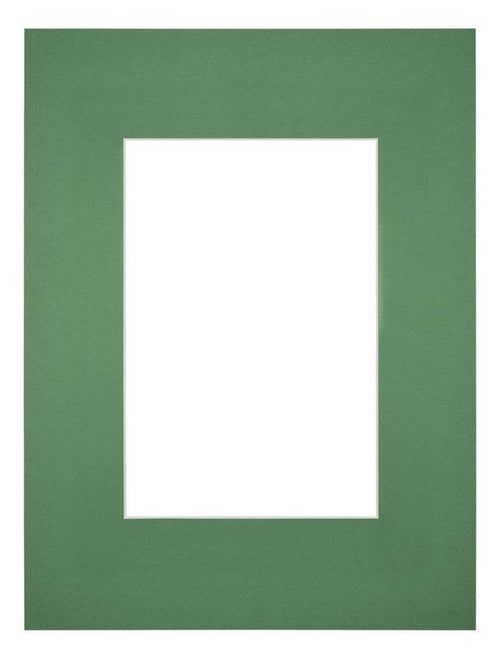 Passe Partout 18x24cm Carton Vert Foret Bord Droit De Face | Yourdecoration.fr