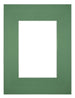 Passe Partout 18x24cm Carton Vert Foret Bord Droit De Face | Yourdecoration.fr