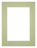 Passe Partout 18x24cm Carton Vert Menthe Bord 5cm Droit De Face | Yourdecoration.fr