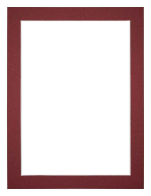 Passe Partout 18x24cm Carton Vin Rouge Bord 3cm Droit De Face | Yourdecoration.fr