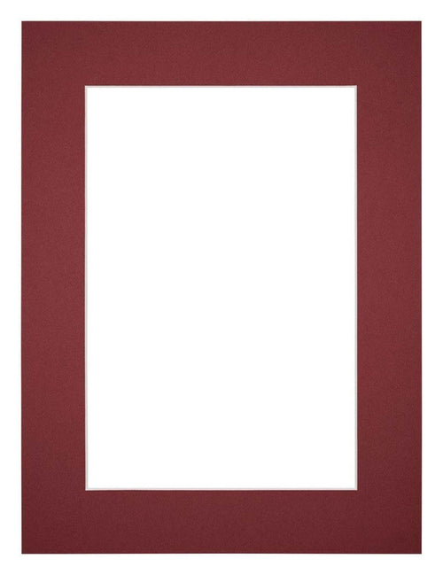 Passe Partout 18x24cm Carton Vin Rouge Bord 5cm Droit De Face | Yourdecoration.fr