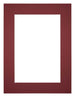 Passe Partout 18x24cm Carton Vin Rouge Bord 5cm Droit De Face | Yourdecoration.fr