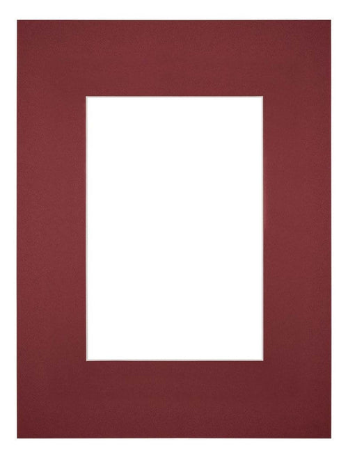 Passe Partout 18x24cm Carton Vin Rouge Bord Droit De Face | Yourdecoration.fr