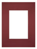 Passe Partout 18x24cm Carton Vin Rouge Bord Droit De Face | Yourdecoration.fr