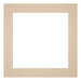 Passe Partout 20x20cm Carton Beige Bord 5cm Droit De Face | Yourdecoration.fr