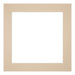 Passe Partout 20x20cm Carton Beige Bord Droit De Face | Yourdecoration.fr