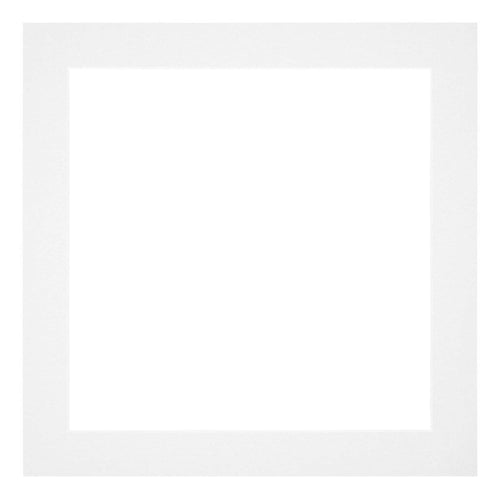 Passe Partout 20x20cm Carton Blanc Bord 4cm Droit De Face | Yourdecoration.fr