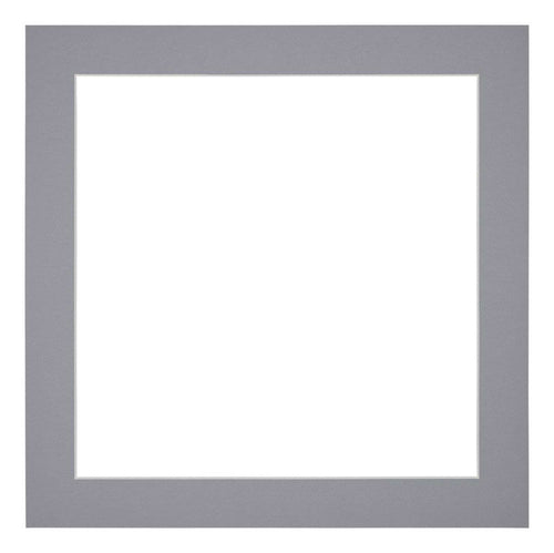 Passe Partout 20x20cm Carton Gris Bord 4cm Droit De Face | Yourdecoration.fr