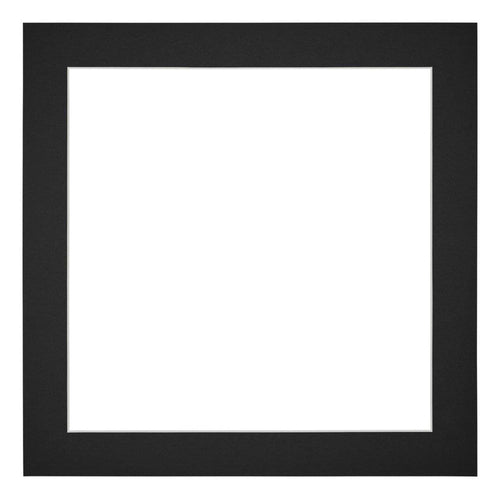 Passe Partout 20x20cm Carton Noir Bord 4cm Droit De Face | Yourdecoration.fr