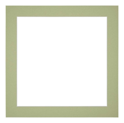 Passe Partout 20x20cm Carton Vert Menthe Bord 4cm Droit De Face | Yourdecoration.fr