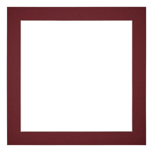 Passe Partout 20x20cm Carton Vin Rouge Bord 4cm Droit De Face | Yourdecoration.fr