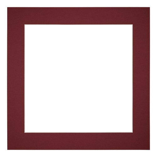 Passe Partout 20x20cm Carton Vin Rouge Bord 5cm Droit De Face | Yourdecoration.fr