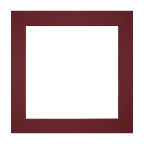 Passe Partout 20x20cm Carton Vin Rouge Bord Droit De Face | Yourdecoration.fr