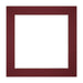 Passe Partout 20x20cm Carton Vin Rouge Bord Droit De Face | Yourdecoration.fr