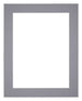 Passe Partout 20x25cm Carton Gris Bord 5cm Droit De Face | Yourdecoration.fr