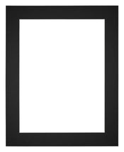 Passe Partout 20x25cm Carton Noir Bord 5cm Droit De Face | Yourdecoration.fr