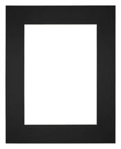 Passe Partout 20x25cm Carton Noir Bord Droit De Face | Yourdecoration.fr