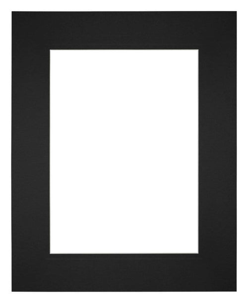 Passe Partout 20x25cm Carton Noir Bord Droit De Face | Yourdecoration.fr