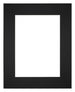 Passe Partout 20x25cm Carton Noir Bord Droit De Face | Yourdecoration.fr