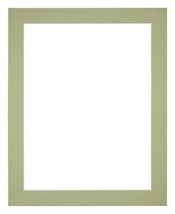 Passe Partout 20x25cm Carton Vert Menthe Bord 4cm Droit De Face | Yourdecoration.fr