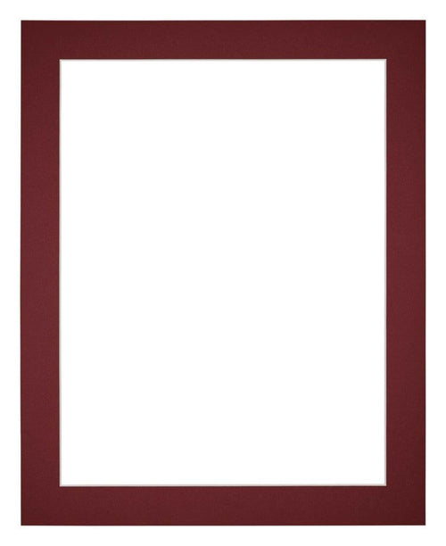 Passe Partout 20x25cm Carton Vin Rouge Bord 4cm Droit De Face | Yourdecoration.fr