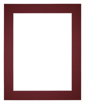 Passe Partout 20x25cm Carton Vin Rouge Bord 5cm Droit De Face | Yourdecoration.fr