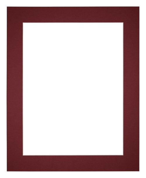 Passe Partout 20x25cm Carton Vin Rouge Bord 5cm Droit De Face | Yourdecoration.fr