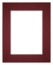 Passe Partout 20x25cm Carton Vin Rouge Bord Droit De Face | Yourdecoration.fr