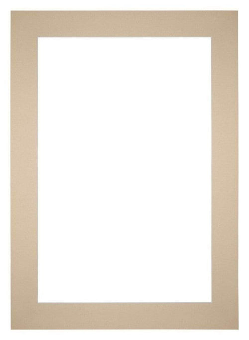 Passe Partout 20x28cm Carton Beige Bord 6cm Droit De Face | Yourdecoration.fr