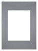 Passe Partout 20x28cm Carton Gris Bord Droit De Face | Yourdecoration.fr