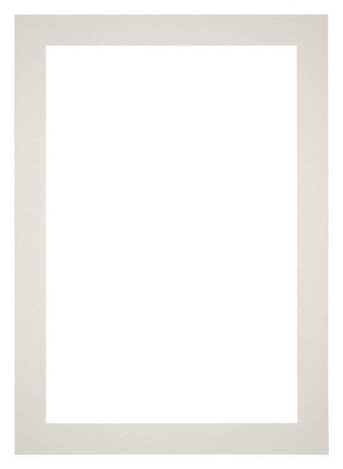 Passe Partout 20x28cm Carton Gris Clair Bord 5cm Droit De Face | Yourdecoration.fr