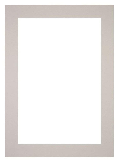 Passe Partout 20x28cm Carton Gris Graniet Bord 6cm Droit De Face | Yourdecoration.fr