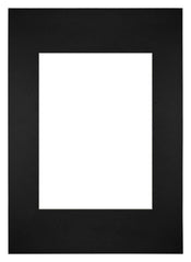 Passe Partout 20x28cm Carton Noir Bord Droit De Face | Yourdecoration.fr