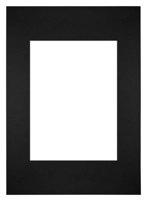 Passe Partout 20x28cm Carton Noir Bord Droit De Face | Yourdecoration.fr