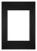 Passe Partout 20x28cm Carton Noir Bord Droit De Face | Yourdecoration.fr